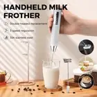 Handheld Whisk Rechargeable Milk Frother Egg Beater Coffee Frother Wand Blender