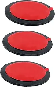 3Pcs Dashboard Suction Cup Mount Disk Mount Pad Stable Stick on Camera Holder Universal Glass Like Surface Round, 73 mm