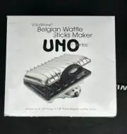 Villaware Waffle Maker 2008 Uno Stick Waffler 1050 Watts Silver - New in Box