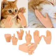 Mini Finger Hands Funny Tiny Hand Puppets Cat Fun Prank