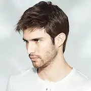 QUEENTAS Men Short Brown Wig Handsome Male Daily Costume Synthetic Full Wigs Natural Brown Hair Wig
