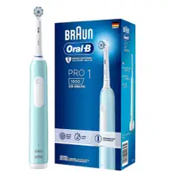 在飛比找蝦皮購物優惠-德國 百靈 Oral-B-PRO1 3D電動牙刷 孔雀藍 電