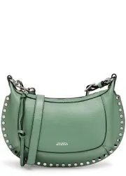 Isabel Marant Oskan Moon Leather Shoulder bag - Sage One Size