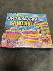 Create Your Own Underwater Sand Art, 5 Sand Colors And 3 Sand Bottles. Brand New