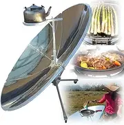 2000W Portable Solar Oven and Camping Cooker - Concentrating Outdoor Barbecue Cooking Oven