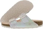 [Birkenstock] Womens Shoes Men's Arizona SFB Sandals, Light Rose, 10 Narrow Women/8 Narrow Men