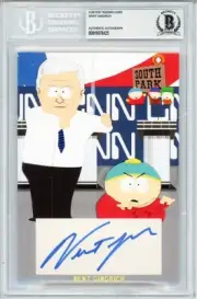 SOUTH PARK -NEWT GINGRICH- Beckett BAS Signed/Autograph/Auto 5x7 TV Cartoon Card