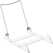 Gibson Holders 2PL Display Stand with Clear Base, Medium, White, 12-Pack