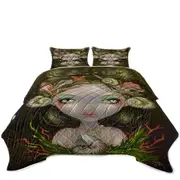 Crown of Shells Beautiful Maiden Mermaid Princess Coverlet