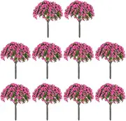 BESPORTBLE 10pcs Model Tree Mini Cake Miniature Trees Artificial Plant Train Scenery Trees Diorama Tree Decor Fake Trees Model Mini Landscape Decor Faux Small Silk Floss Flower Tree