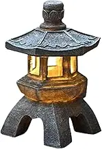 Solar lamp - Lights Palace Lamp, Waterproof Solar-Powered Lights | Energy-Saving Outdoor Decoration for Garden, Pathway, Lawn, and Yard Lighting, 6.69x6.69x13.39 Inches