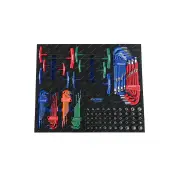140 Pcs of Kincrome Tool Armour Hex & TORX Spline Sockets Fastening EVA Tray
