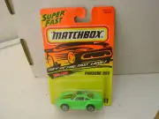 1995 MATCHBOX SUPERFAST #51 GREEN 959 PORSCHE NEW ON CARD