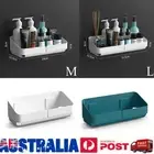 Kitchen Bathroom Corner Shower Suction Shelf Wall Storage Caddy Rack Basket AU