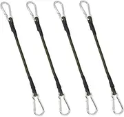 GANAZONO 4Pcs Elastic Binding Strap Durable Outdoor Tent Cords with Buckles for Luggage Tie Camping and Storage Heavy Duty for Securing