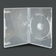 25 Standard 14mm Single Clear CD DVD Disc Movie Storage Case Box Hold 1 Disc