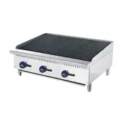 910MM CHAR ROCK BROILER W910 X D700 X H385 - COOKRITE 1 ATCB-36-LPG