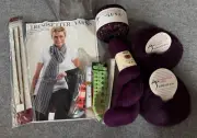 TRENDSETTER YARN Scarf Kit Lotus Mimi, Kid Seta & Luna +Project Bag + MORE!