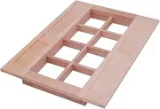 PLAFOPE 1pc Miniature Window Mold for DIY Dollhouse Kit Wood Shutter Model Mini House Shutter Craft Decorative Ornament Fairy Garden Adornment
