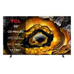 [TCL]聊聊驚喜價❗98吋TCL X955 頂級 QD-MINI LED GOOGLE TV 4K智能電視【簡青生活】
