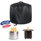Patio Round Fire Pit Cover Waterproof Protecting Grill BBQ Cover Dustproof Cover