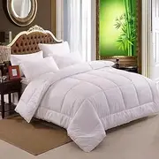 Dreamtouch 500GSM Washable 100% Bamboo Fibre Winter Quilt Doona Duvet with Cotton Japara Cover (Super King)