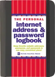 Internet Password Address Book Manager Keeper Notebook Personal Logbook Small