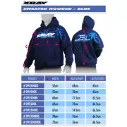 XRAY SWEATER HOODED - BLUE (XS) - XY395500XS