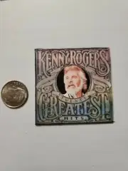 Miniature record album Barbie Gi Joe 1/6 Playscale Kenny Rogers Greatest Hit 2"