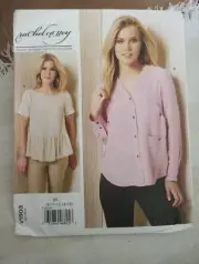 Vogue V1503 Top and shirt sewing pattern Size 8-16 uncut