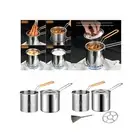 Stainless Steel Deep Fryer Fryer Cooking Pot Soup Pot Butter Warmer Frying