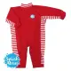 【Splash About 潑寶】UV All in One 嬰兒抗 UV 連身泳衣 - 紅 / 紅白條紋 0-3 個月-1-2 歲