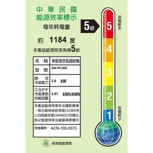 聲寶【AW-PC36R】定頻右吹窗型冷氣(含標準安裝)(全聯禮券600元) 歡迎議價