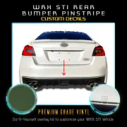 For 2015-2019 Subaru WRX STI S207 Style Rear Bumper Pinstripe Decal - Flat Matte