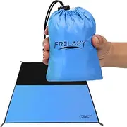 Frelaxy Pocket Picnic Blanket, Waterproof Beach Blanket, Compact Camping Blanket, Lightweight Outdoor Blanket for Beach Festival Camp Picnic Hiking Travel (Blue, 57'' x 71'')