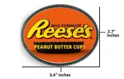 Reese's Peanut Butter Cups Belt Buckle Pewter Metal Limited Edition