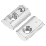 M4 t Spring Nut, 25 Pcs 2020 Series Half Round Roll in Spring with Slot 6.5mm