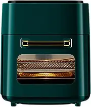[COYOUCO] 5-in-1 Digital Air Fryer Oven with Rapid Air Circulation, Oil Free LED Screen Nonstick Basket 60-Minute Timer&Temperature15l 1400 W,Green