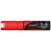 Uni Liquid Chalk Marker Chisel Tip Red