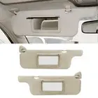 ZZ1 2Pcs Car Sun Visor Gray Makeup Mirror Sun Shielding Board For 2001