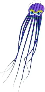 Giant 3D Octopus Kite with Winder – 150lb Line – Nylon Airfoil – Colorful Outdoor Fun