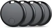 Smart Tag Key Finder, Air Tracker Tag Compatible (4 Black) 2