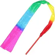 BESPORTBLE Dance Ribbons for Gymnastics Flexible Streamer Props for Artistic Dance Physical Training Gradient Color Ribbons Sturdy for Parties Marching Bands