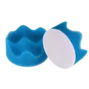 2pcs Buffing Sponge Pads 2" Polishing Wheel Waffle Finishing Grip Pad, Blue