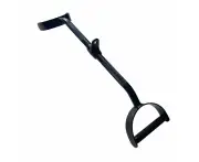 Black Steel Lat Pulldown D Handle Cable Attachment