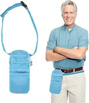 Urine Drainage Bag Holder, Catheter Bag Covers with Adjustable Waist Strap & Catheter Pipe Cover, Nephrostomy Drainage Bag Cover