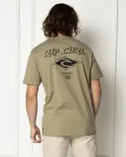 [Rip Curl] Rip Curl Men's Fade Out Icon T-Shirt in Washed Moss Size Medium M Washed Moss