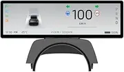 Head Up Display for Tesla Model Y Juniper 2025,Juniper Accessories 2026 Wireless/Wired Carplay Android Auto Bluetooth WiFi USB Navigation Power Speed IPS HD Touchscreen