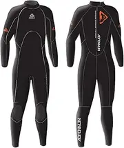 [Adrenalin] 3 mm/2 mm Enduro-Flex Adult's Steamer Wetsuit, Medium, Black