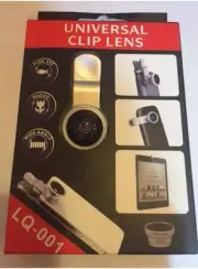 Wide Angle Clip Lens 3-in-1 Fish Eye Macro - i-phone 4 5 6 - Samsung - PC